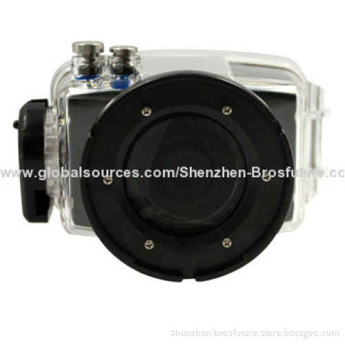 1,080P Full HD Waterproof 80m 2.0-inch TFT Display Wearable Camera, 12/8/5/3MP Image